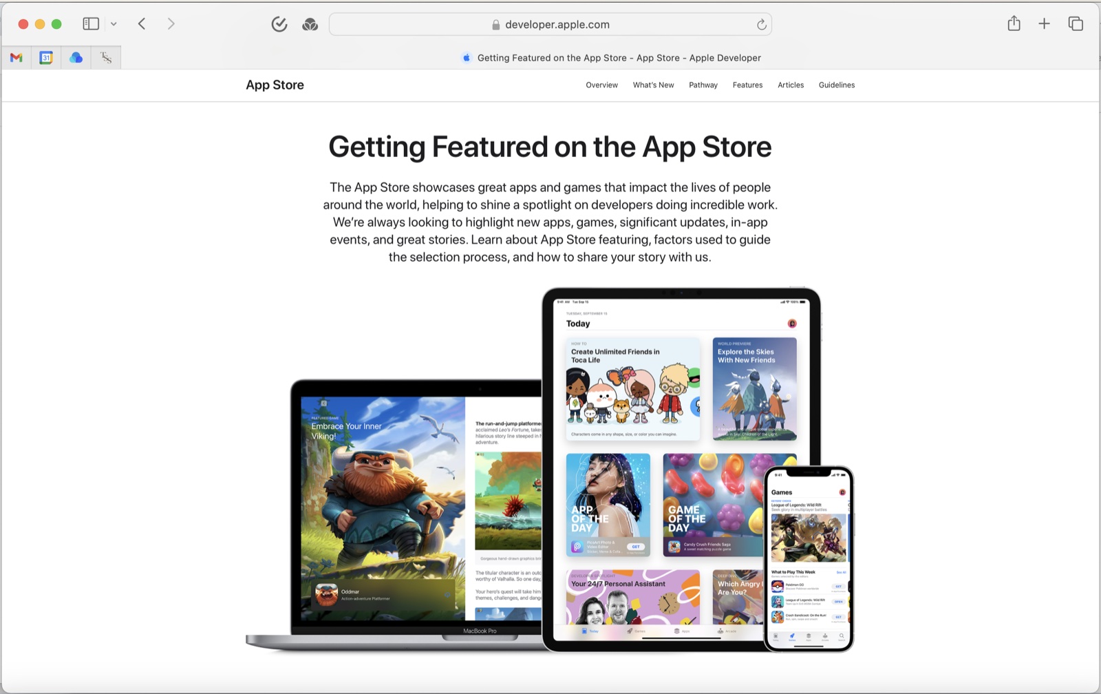 Getting Featured on the App Store page on Apple's developer site.