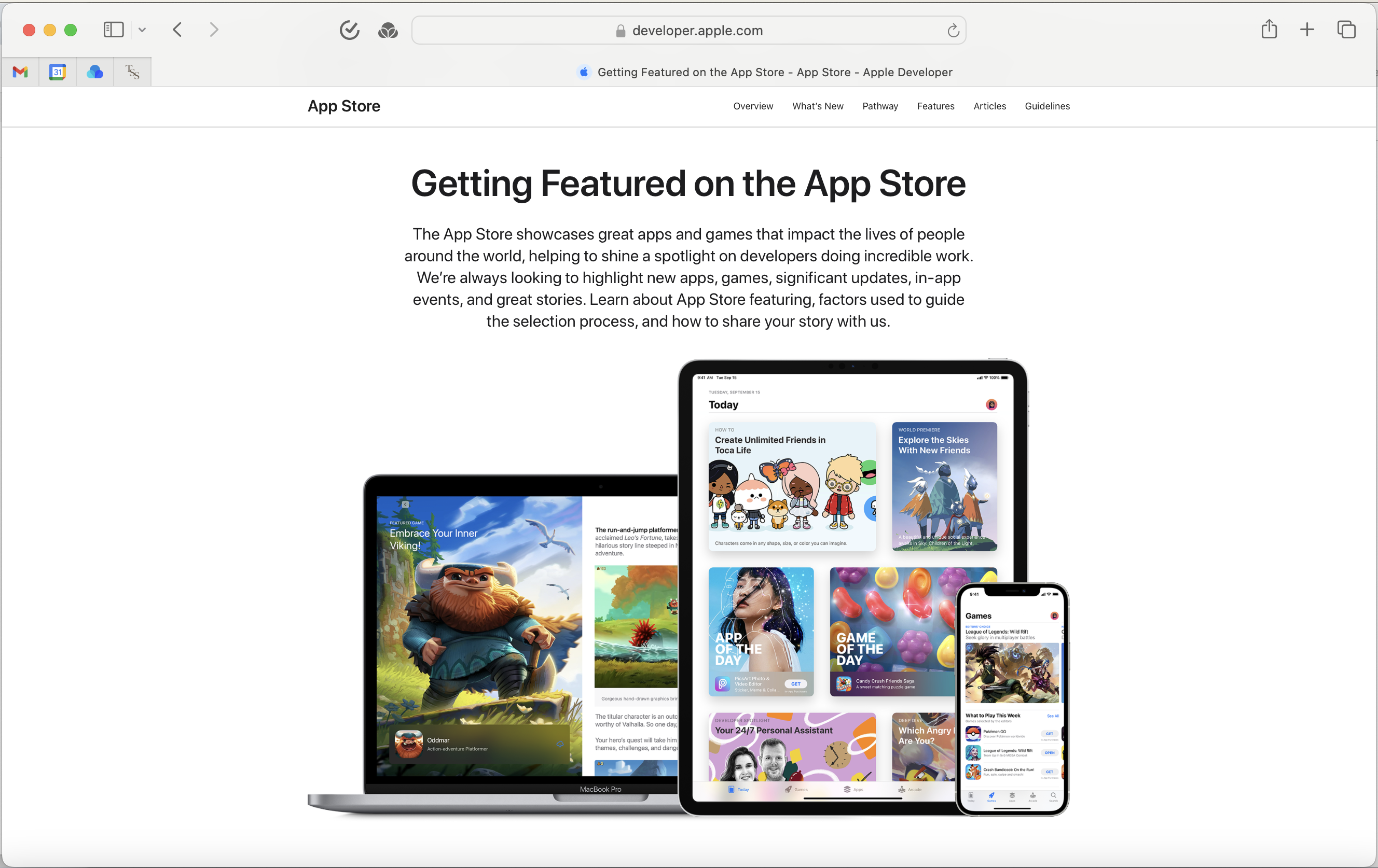 Getting Featured on the App Store page on Apple's developer site.