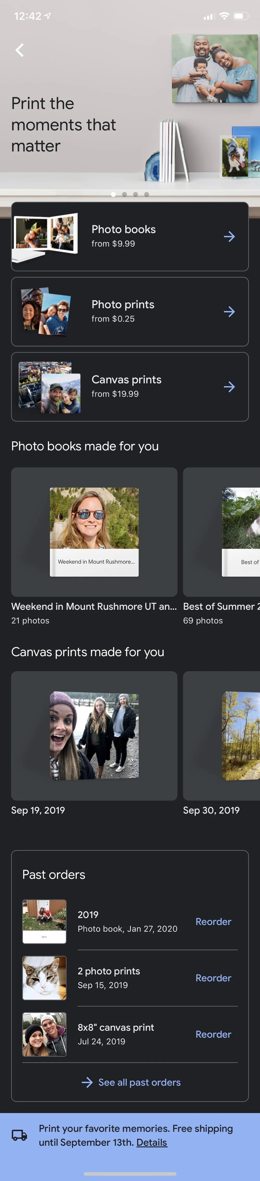 Google Photos print store: Print the moments that matter